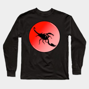 Scorpion Red/Pale Pink Gradient Long Sleeve T-Shirt